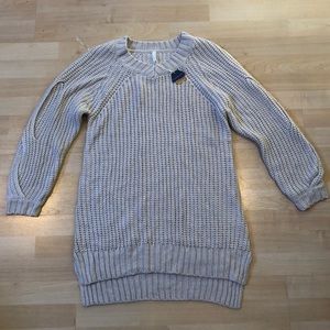 Pink Blush maternity cable knit sweater